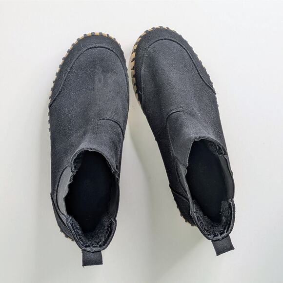 Ilse Jacobsen Tulip 6370 Plateau Ankle Boots EU 37 Black Chelsea Platform - Picture 11 of 16